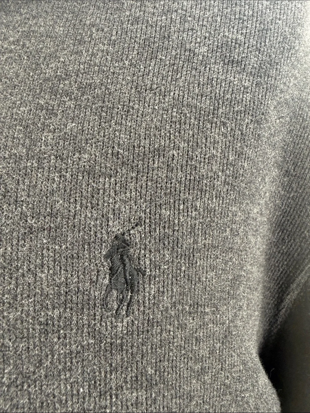 Charcoal Half-Zip Men’s Sweater